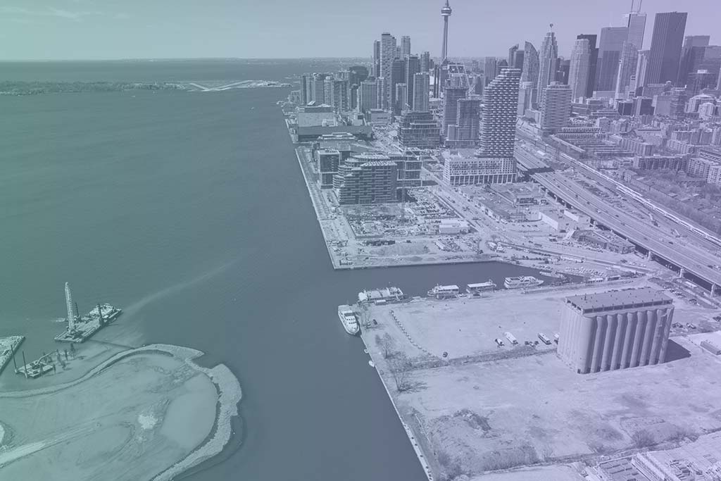 The Quayside site and Villiers Island, where Sidewalk Labs is proposing a second development not included in Waterfront Toronto's initial vision for the Toronto smart-city project.