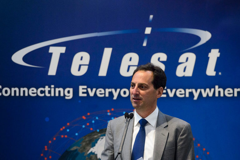 Telesat CEO Dan Goldberg at the announcement of the federal government’s $85-million award and $600-million memorandum of understanding with the firm, at the Canada Aviation and Space Museum in Ottawa in July 2019.