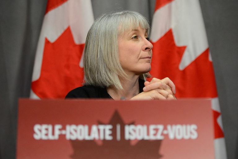 Health Minister Patty Hajdu at a press conference on the COVID-19 pandemic in Ottawa in June 2020.