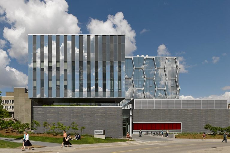 The Mike & Ophelia Lazaridis Quantum-Nano Centre, which houses the University of Waterloo’s Institute for Quantum Computing.