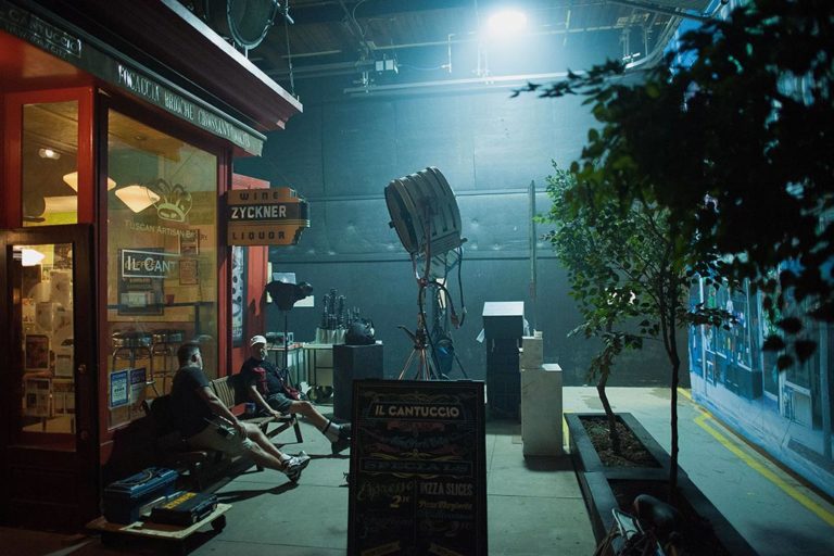 A sound stage for the TV show "Beauty and the Beast" at Cinespace Film Studios in Toronto in August 2015.