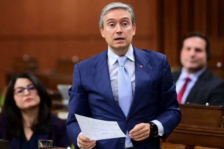 Then-foreign affairs minister Francois-Philippe Champagne in the House of Commons in Ottawa in November, 2020.