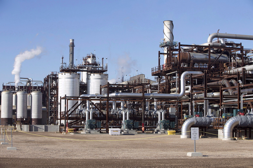 The Quest carbon capture and storage facility in Fort Saskatchewan, Alta., November 2015.