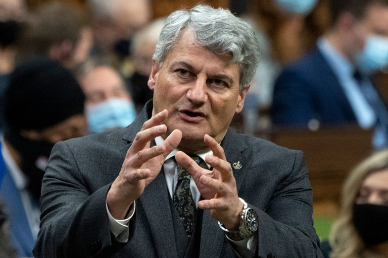 Conservative Party MP Gérard Deltell in the House of Commons in Ottawa in December 2021.