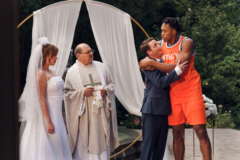 Toronto Raptors forward Scottie Barnes, far right, in a BitBuy commercial scheduled to air during this year's NFL Super Bowl. (Bitbuy | Handout)