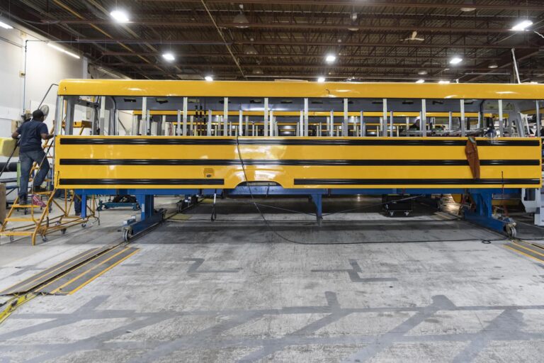 A Lion Electric school bus.