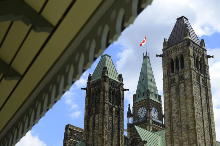 Parliament Hill in Ottawa in July 2020.