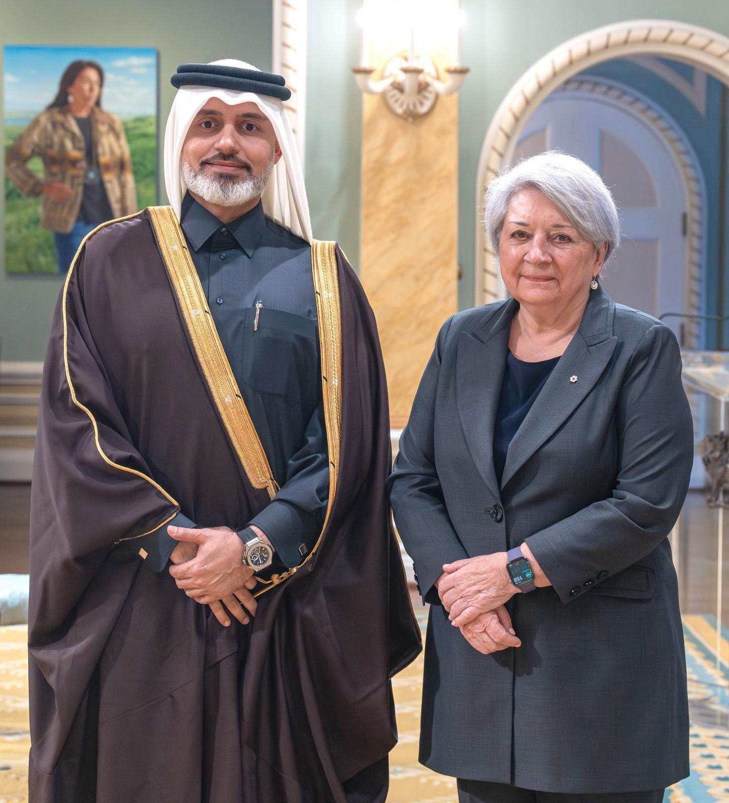 A side-by-side shot of Tariq Al Ansari and Mary Simon.